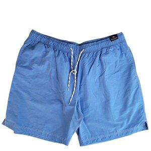 Roundtree Yorke Swim Trunks Board Shorts Men's 1XB Blue Swimwear Beach Vacation